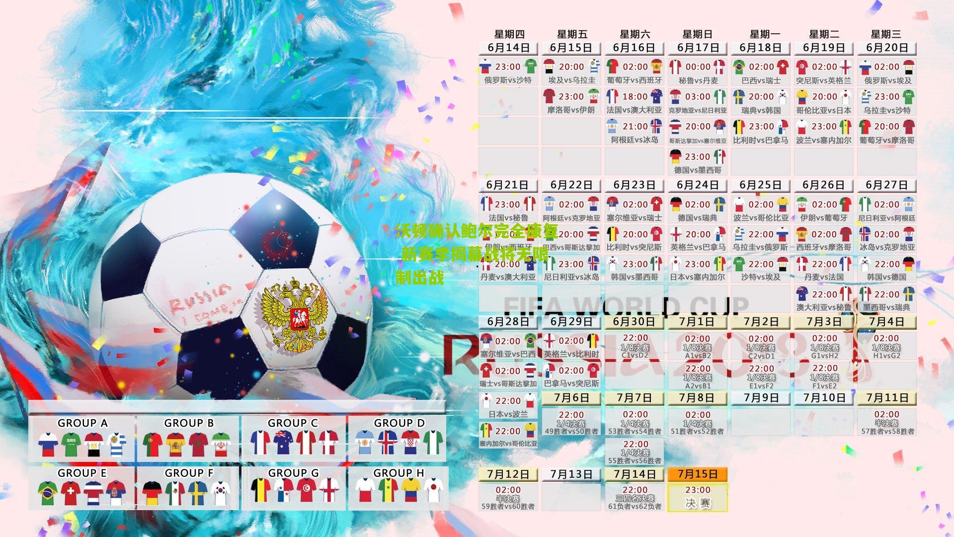 沃顿确认鲍尔完全康复 新赛季揭幕战将无限制出战